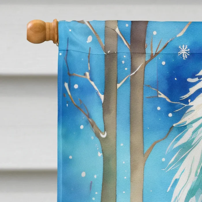 Bearded Collie Christmas House Flag - Festive 28 x 40 Inches Double-Sided Decorative Sleeve Pole Flag, Heavy Duty Polyester for Home Decor - Image 3