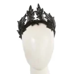 Elegant Black Lace Crown Fascinator Headband by Max Alexander - Perfect for Spring Racing & Special Events | MA793
