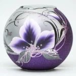 Unique Hand-Painted Glass Vase - Nature-Inspired Designs, High-Quality Materials | Elegant Home Decor