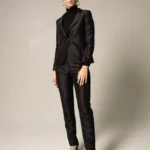 Elegant Skinny Pants in Black - Classic Tailored Trousers | Le Reussi