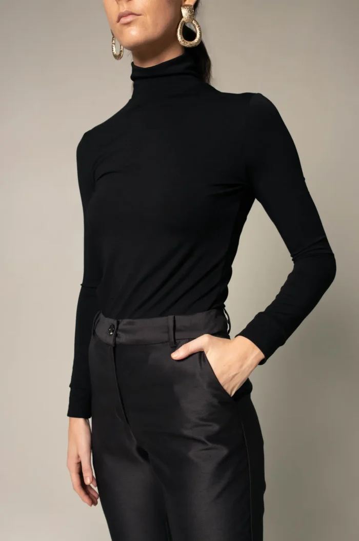 Elegant Skinny Pants in Black - Classic Tailored Trousers | Le Reussi - Image 2