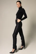 Elegant Skinny Pants in Black - Classic Tailored Trousers | Le Reussi - Image 3