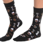 1 Pair V-Toe Flip Flop Tabi Socks - Coffee Carafe | Comfortable & Stylish Year-Round Footwear