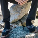V-Toe Flip Flop Tabi Socks - 1 Pair in Black, White, Khaki, or Grey - All-Season Comfort