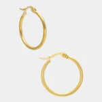 1.2" Bold Hoop Earrings - Classic Everyday Accessories for Women and Girls