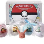 Poke-Bomb Bath Fizzy with Surprise Toy - 6 Pack (5 oz) | Fun & Colorful Bubble Baths for Kids