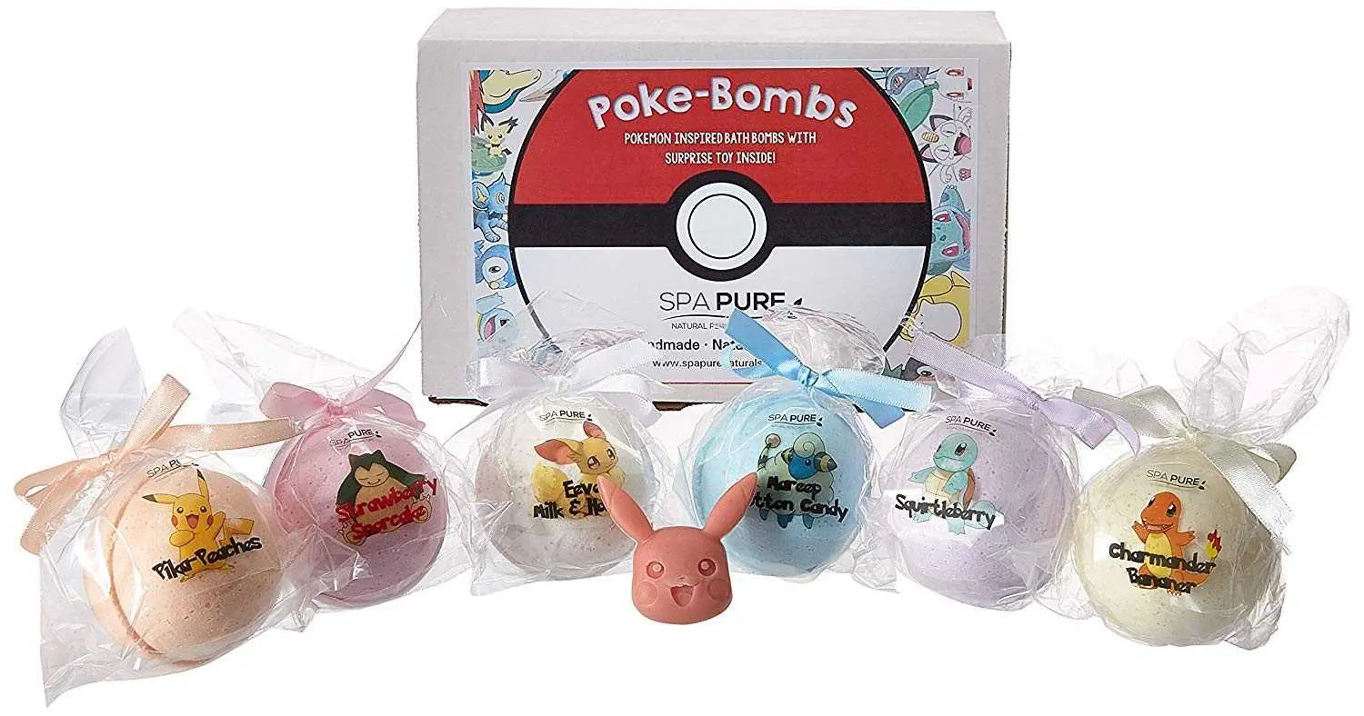 10361932_large.webp Poke-Bomb Bath Fizzy with Surprise Toy - 6 Pack (5 oz) | Fun & Colorful Bubble Baths for Kids - Image 1