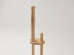 Eco-friendly Premium Wooden Toilet Brush with Stand & Removable Bowl - Handcrafted Teak Wood & Coconut Fiber - Image 2
