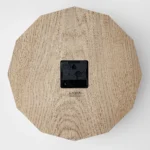 Delta Clock Oak - Sundial-Inspired Wall Clock | Silent Operation & Sophisticated Design - Image 9