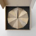 Delta Clock Oak - Sundial-Inspired Wall Clock | Silent Operation & Sophisticated Design - Image 11