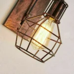 Brushed Copper Vintage Wheel Wall Light - Retro Water Pipe Loft Lighting Fixture - Image 5