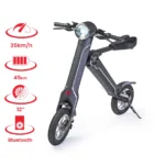 Cruzaa Electric Scooter - 45km Range, 35km/h Top Speed, Bluetooth Speakers, USB - Carbon Black