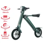 Limited Edition Cruzaa Electric Scooter - 45km Range, 35km/h Top Speed, Built-in Bluetooth & Speakers, USB - Magno Green