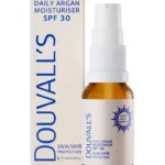Douvall's Argan Daily Moisturiser with SPF30 UVA/UVB Protection 15ml - Vegan & Chemical-Free Sun Protection