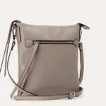 Stylish Pebble Crossbody Bag - Genuine Leather, Multiple Pockets & Adjustable Strap
