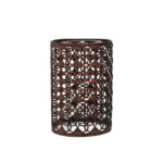 Rustic Red Lampshade Set - 4 Type Shade, Easy Fit Metal Cage Lamp Shade - Image 2