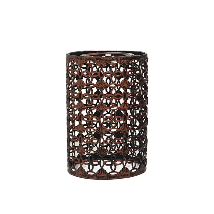 Rustic Red Lampshade Set - 4 Type Shade, Easy Fit Metal Cage Lamp Shade - Image 2