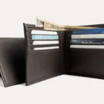 Traditional Bifold Wallet - Premium Glove Tanned Cowhide Leather, 8 Card Slots, Double Bill Compartments, Triple ID Window