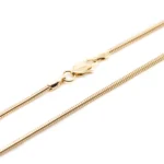 17.5" Gold Plated Snake Chain - Premium .925 Sterling Silver Necklace