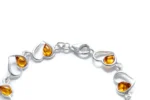 Minimal Amber Heart Bracelet - Delicate & Meaningful Jewelry | Elegant Amber Jewelry for Women - Image 5