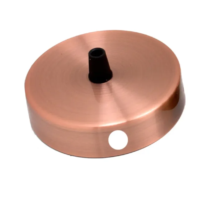 Elegant Copper 100mm Ceiling Rose - Enhance Your Interior with Decorative Lighting Fitting - Image 1