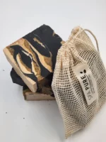Coffee Shop Goat Milk Soap with Natural Cotton Bag - Hydrating, Exfoliating & Eco-Friendly - Image 2