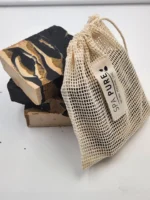 Coffee Shop Goat Milk Soap with Natural Cotton Bag - Hydrating, Exfoliating & Eco-Friendly - Image 3