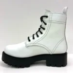 Alice White Heeled Combat Boot - Stylish & Sturdy Leather Boots