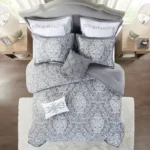 Madison Park Essentials Patrick Reversible 8 Piece Comforter Set - Hypoallergenic, Anti-Microbial, OEKO-TEX Certified - Image 15