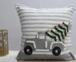 Vibhsa Christmas Decorative Throw Pillow 20"x20" - Elegant Holiday Home Decor Accent - Image 5