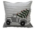 Vibhsa Christmas Decorative Throw Pillow 20"x20" - Elegant Holiday Home Decor Accent - Image 4