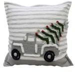 Vibhsa Christmas Decorative Throw Pillow 20"x20" - Elegant Holiday Home Decor Accent