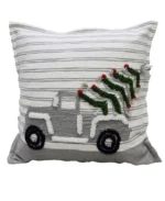 Vibhsa Christmas Decorative Throw Pillow 20"x20" - Elegant Holiday Home Decor Accent