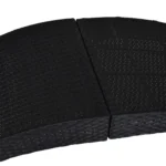 Outsunny Ergonomic PE Rattan Sun Lounger - Foldable Wicker Recliner with Cushion for Outdoor Relaxation - Black - Image 7