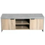 HOMCOM 1.2M Wooden TV Stand Cabinet - Stylish Entertainment Center with DVD CD Storage - Fits Up to 50-Inch TV - Grey Finish - Image 6