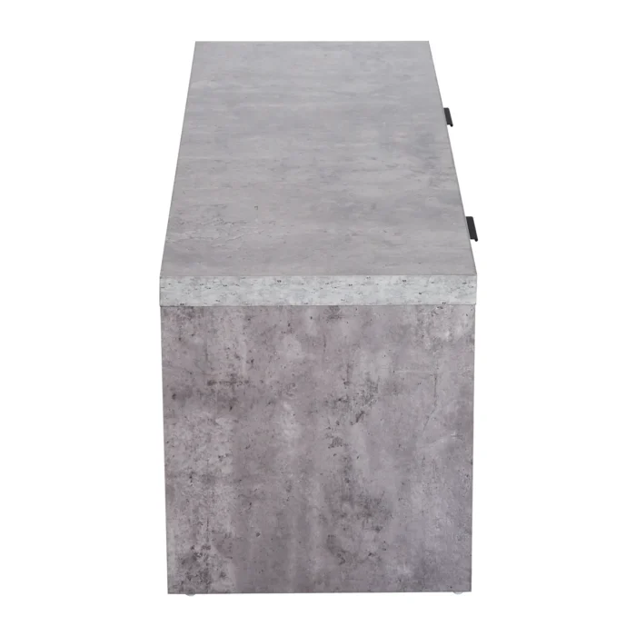 HOMCOM 1.2M Wooden TV Stand Cabinet - Stylish Entertainment Center with DVD CD Storage - Fits Up to 50-Inch TV - Grey Finish - Image 9