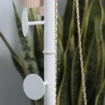 HOMCOM Free Standing Coat Rack Hall Tree with 8 Hooks, Steel Frame & Marble Base - Ideal for Entryways, Living Rooms, and Bedrooms in White - Image 9
