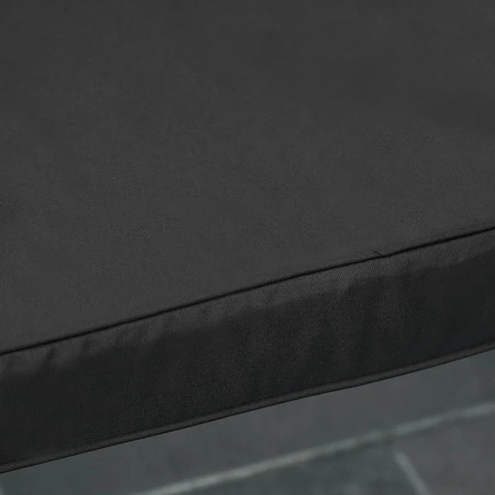 Outsunny Garden Bench Cushion 2 Seater, Water Resistant Loveseat Seat Pad, Durable Polyester Cover, Thick Sponge Filling, 120 x 50 x 8 cm, Black - Image 9
