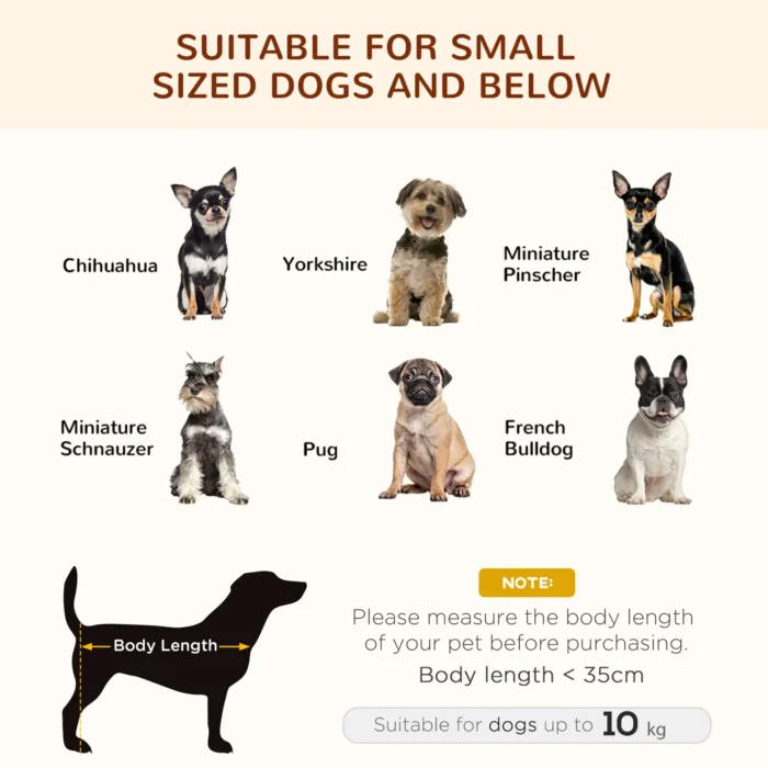 PawHut Elevated Waterproof Dog Bed with Mesh & UV Protection Canopy, Grey - Perfect for Small Dogs - Image 4