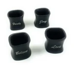 Elegant Christmas Napkin Rings Set of 4 | Handmade Matte Finish | Perfect for Holiday & Wedding Table Decor