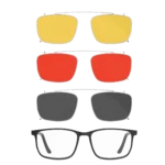 Harrison Blue Light Glasses Bundle - Everyday Lens & Dawn-to-Dusk Clip-ons | UV400 Protection