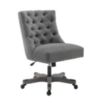 Della Office Chair, Light Gray - Stylish, Comfortable & Adjustable | Perfect Workspace Upgrade