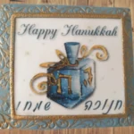 Handmade Hanukkah Dreidel Magnet - Unique Holiday Decoration & Gift - Free Shipping
