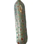 Handmade Judaica Mezuzah Case - Colorful Circles Polymer Clay Design - Perfect Housewarming Gift