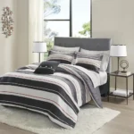 Madison Park Essentials Patrick Reversible 8 Piece Comforter Set - Hypoallergenic, Anti-Microbial, OEKO-TEX Certified - Image 2