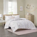 Luxurious Intelligent Design Dorsey Floral Print Comforter Set - Ultra Soft, Hypoallergenic, Machine Washable