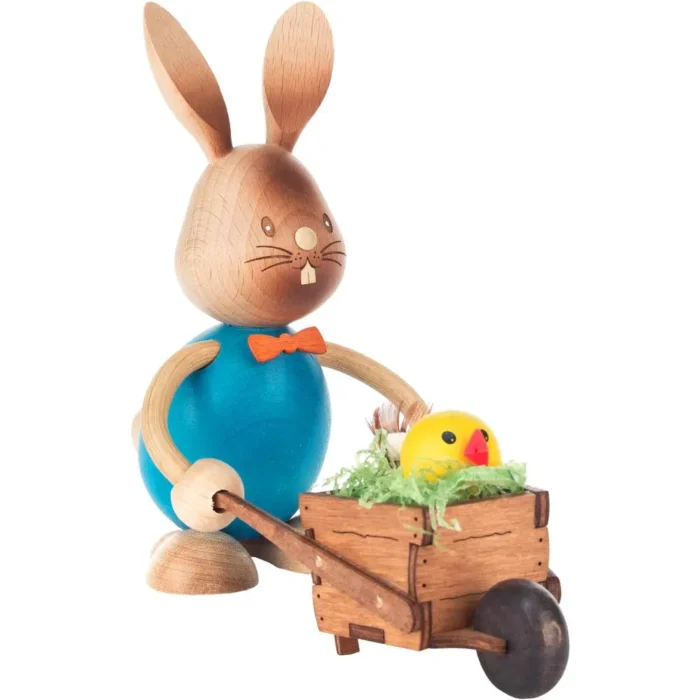 Dregeno Easter Figure - Handcrafted Rabbit with Wheelbarrow | Premium Easter Decor | Made in Germany - Image 1