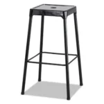 Bar-Height Steel Stool, Backless, 29" Seat Height, Black - Durable, Stylish, and Functional Seating for Home & Commercial Use