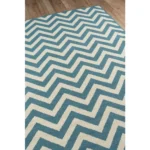 Baja Area Rug, Blue, 2'3" X 4'6" - Stylish All-Weather Indoor/Outdoor Rug - Image 2