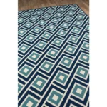 Baja Area Rug, Blue, 5'3" X 7'6" - Indoor/Outdoor All-Weather Rug | Elegant and Durable - Image 2